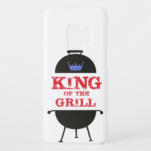 King Of The Grill Blue Crown Red Case_Mate Samsung Galaxy S9 Case