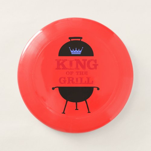 King Of The Grill Blue Crown Red Wham_O Frisbee