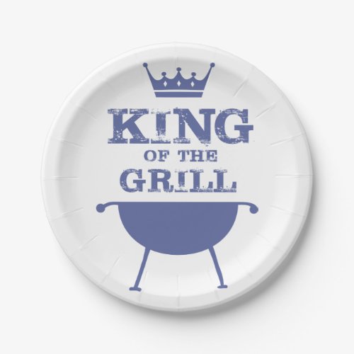King Of The Grill Blue Paper Plates