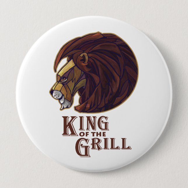 King of the Grill Button (Front)