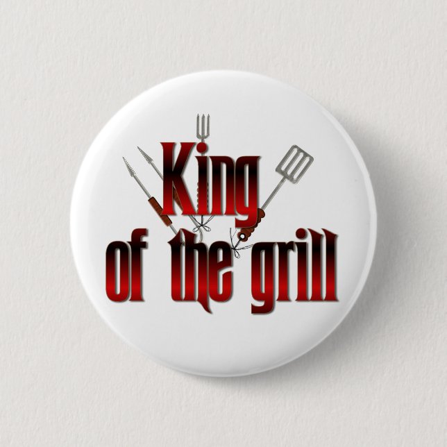 King of the grill button (Front)