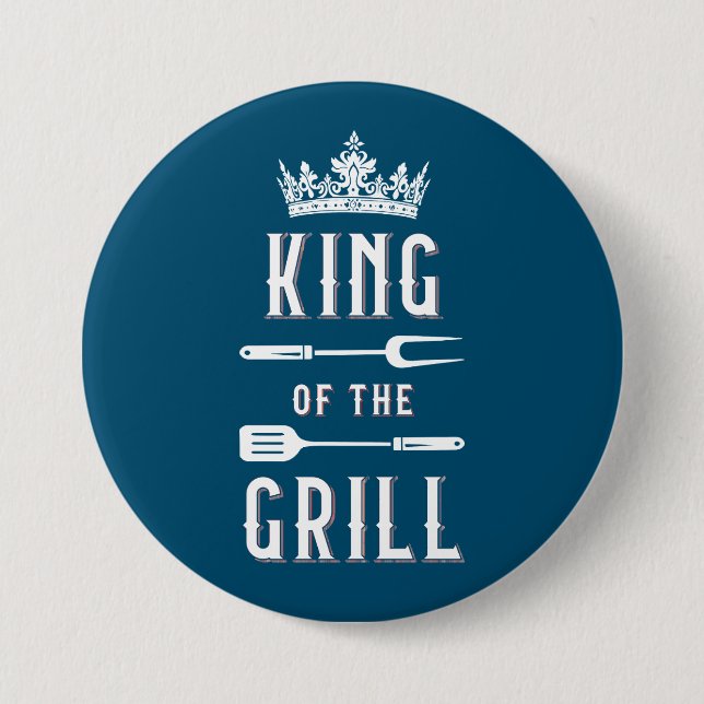 King of the Grill Button (Front)