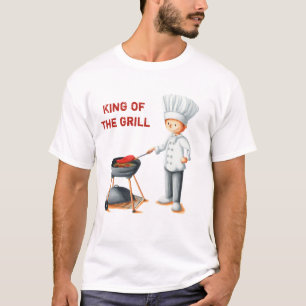 King of the grill chef cooking barbecue T-Shirt