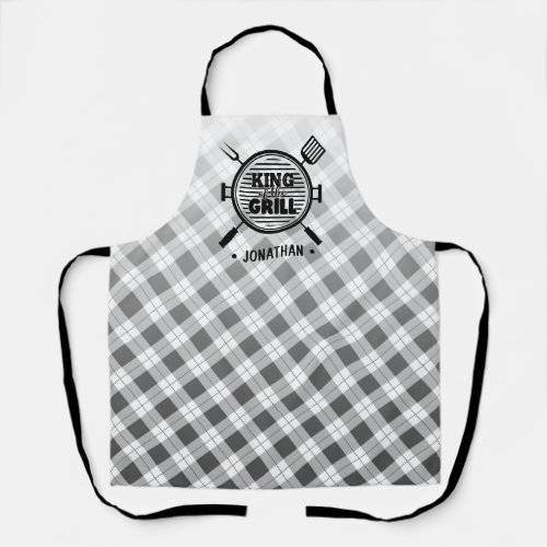 King of the Grill Funny Father Grandfather Kitchen Apron