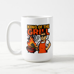 King of the Grill Funny Father's Day BBQ Master Coffee Mug