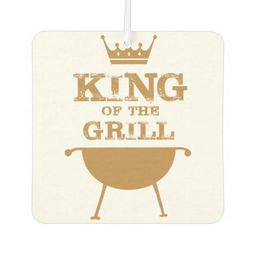 King Of The Grill Gold Air Freshener
