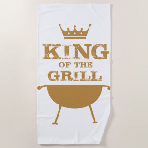 King Of The Grill, Gold Beach Towel