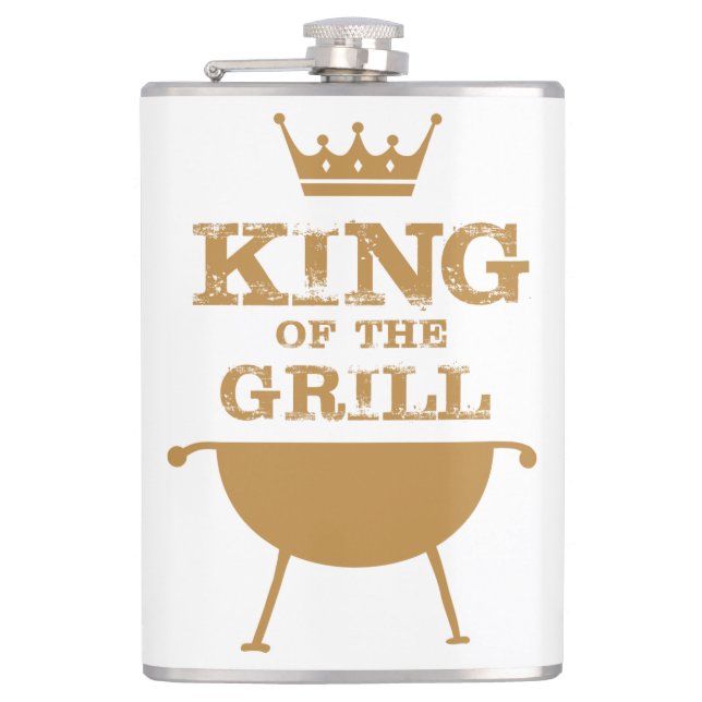 King Of The Grill, Gold Flask (Front)