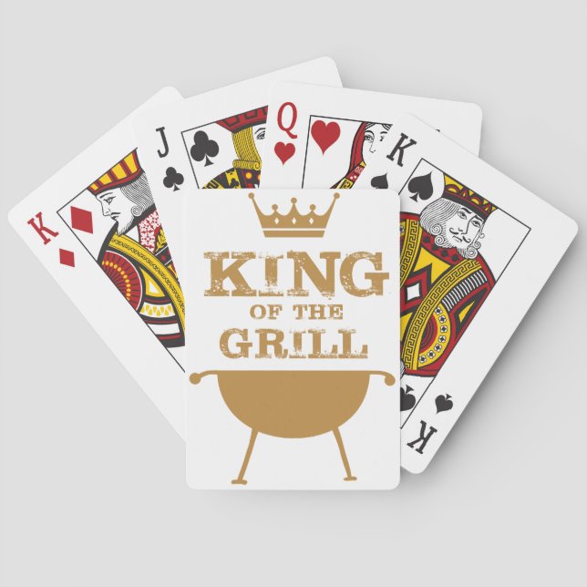 King Of The Grill, Gold Poker Cards (Back)