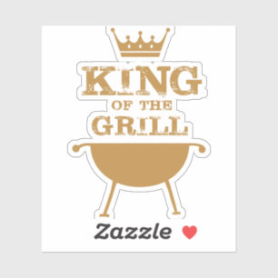 King Of The Grill, Gold Sticker