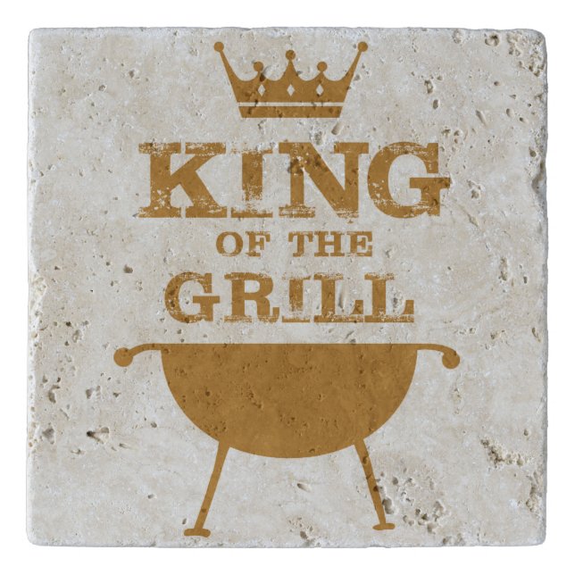 King Of The Grill, Gold Trivet (Front)