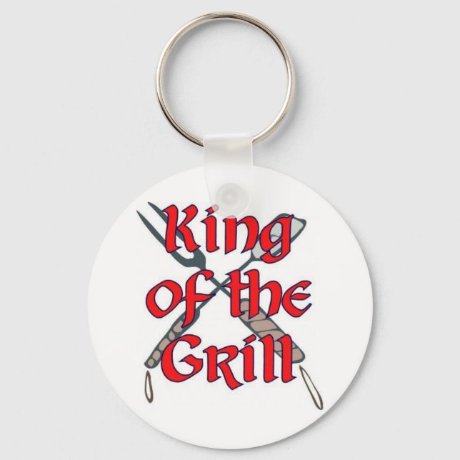 King of the Grill Keychain (Front)