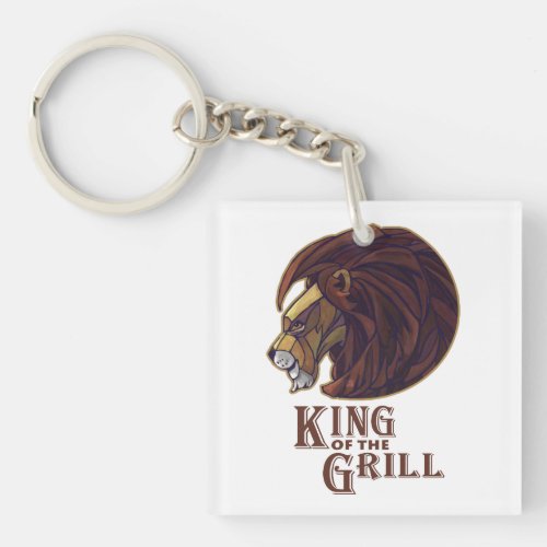King of the Grill Keychain