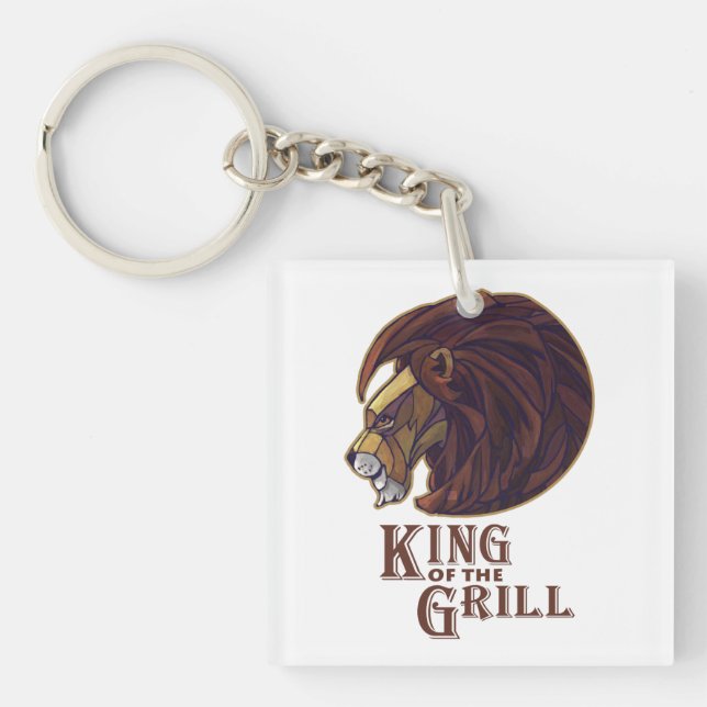 King of the Grill Keychain (Front)