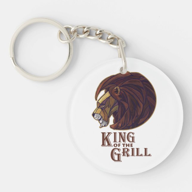 King of the Grill Keychain (Front)