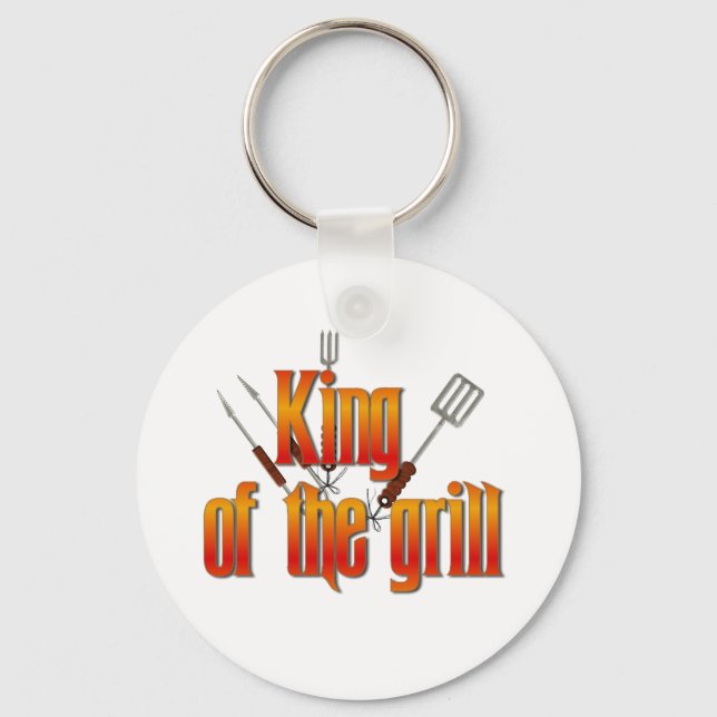 King of the Grill Keychain (Front)