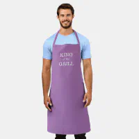 Personalized Apron King Of The BBQ Grilling Apron For Men Smoker