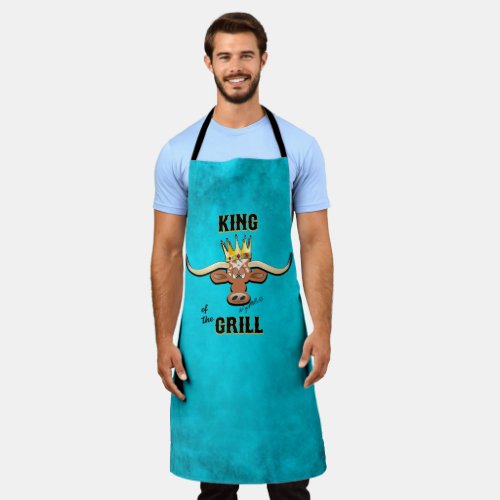 King Of The Grill Longhorn Steer Apron