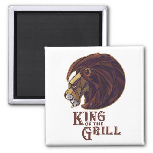 King of the Grill Magnet