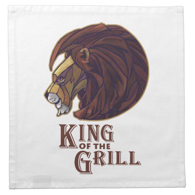 King of the Grill Napkin (Front)