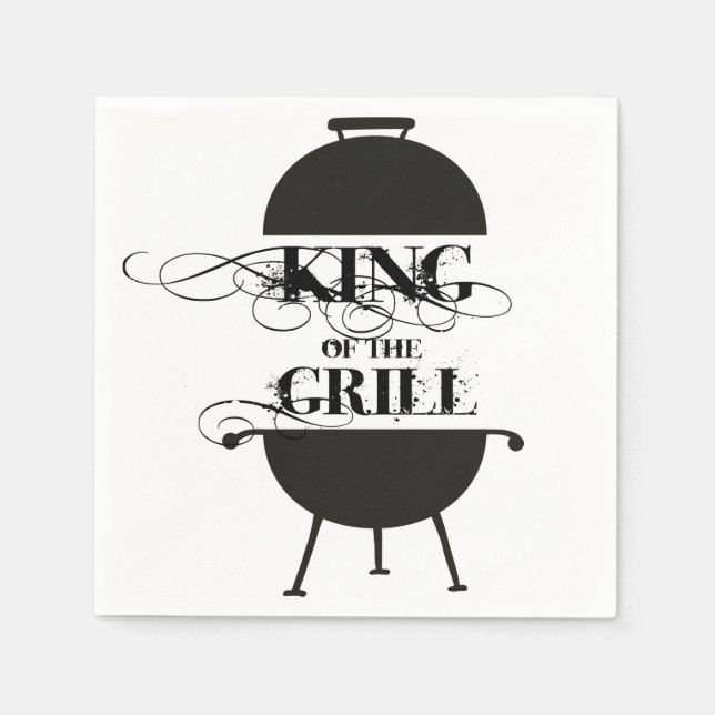 King Of The Grill Napkins (Front)