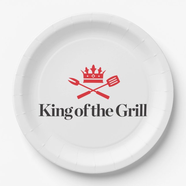 King of the Grill Paper Plates (Front)