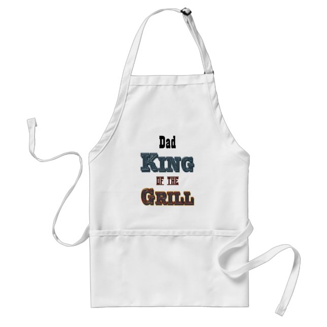 King of the Grill Personalized Apron (Front)