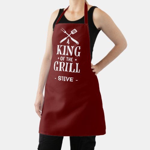 King of The Grill Personalized BBQ Apron