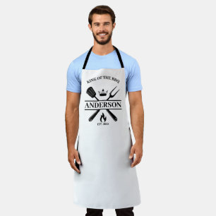  King of the Grill  Personalized BBQ Apron
