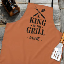 King of The Grill Personalized BBQ Apron