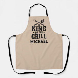 King of the Grill Personalized BBQ Apron for Dad
