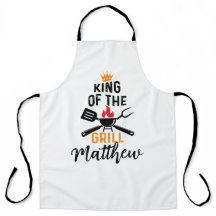 King of the Grill Personalized Men's
