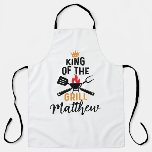 King of the Grill Personalized Mens Apron
