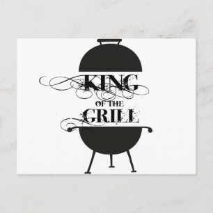 King Of The Grill Postcard