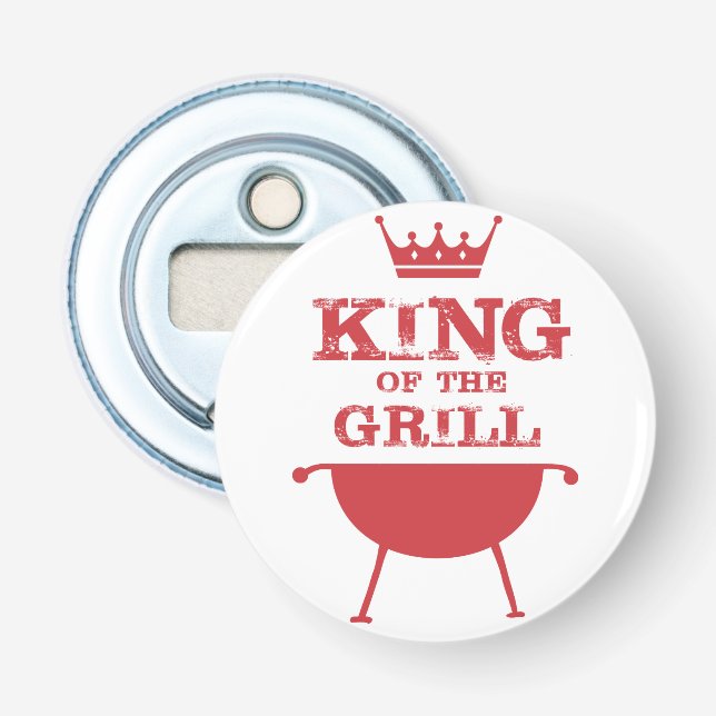 King Of The Grill, Red Bottle Opener (Front)