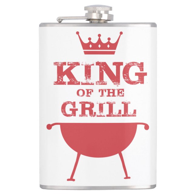 King Of The Grill, Red Flask (Front)