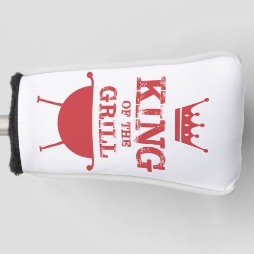 King Of The Grill Red Golf Head Cover