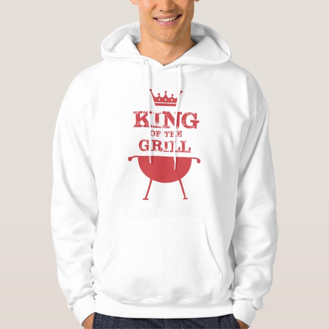 King Of The Grill, Red Hoodie (Front)