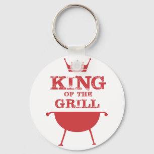 King Of The Grill, Red Keychain