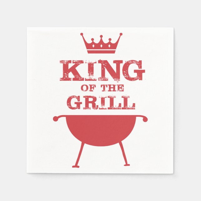 King Of The Grill, Red Napkins (Front)
