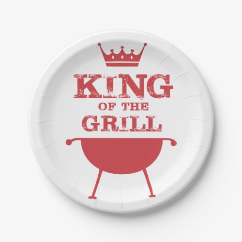 King Of The Grill Red Paper Plates