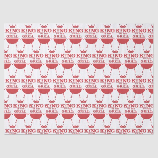 King Of The Grill, Red Tissue Paper (Front)