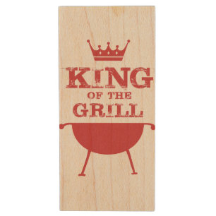 King Of The Grill, Red Wood Flash Drive