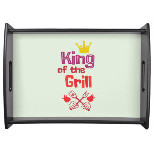 King Of The Grill Serving Tray