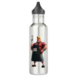 King of the Grill  Stainless Steel Water Bottle