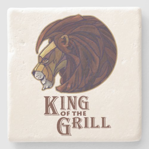 King of the Grill Stone Coaster