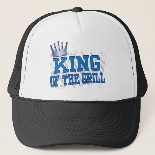 king of the grill trucker hat (Front)
