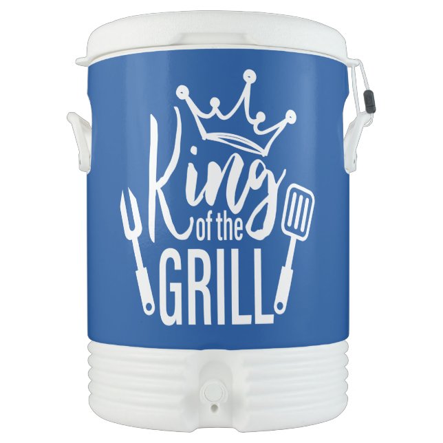 King of the Grill Typography Beverage Cooler (Front)