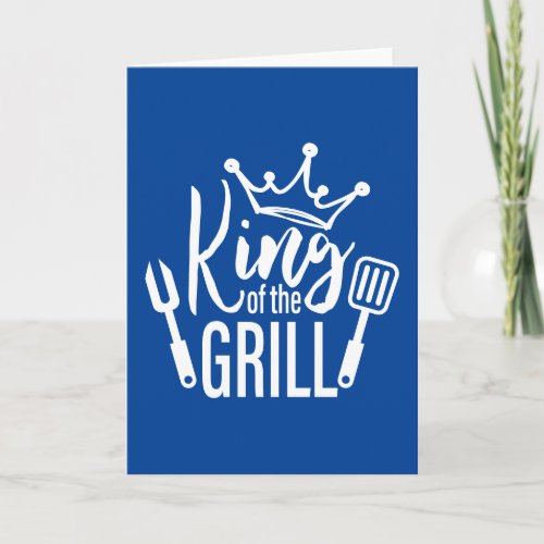 King of the Grill Typography Card