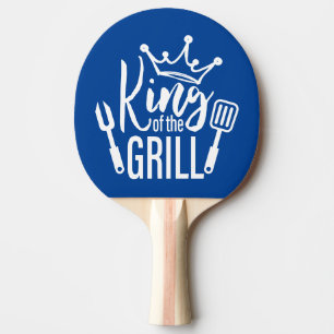 King of the Grill Typography Ping Pong Paddle